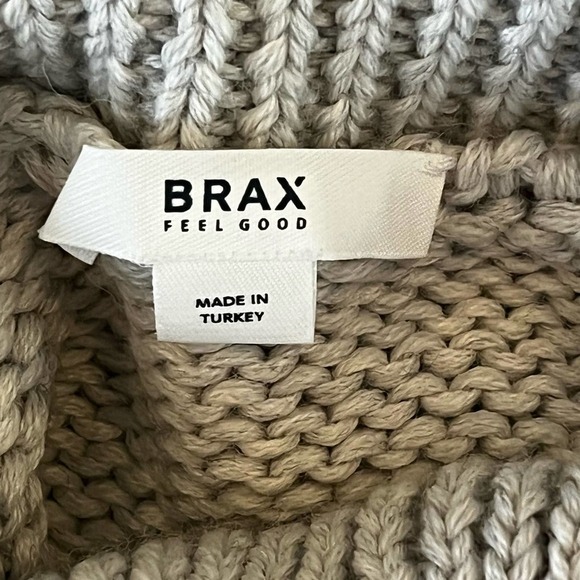 BRAX FEEL GOOD BRIAN PULLOVER‎ WOOL TURTLENECK IN CREAM NWT MEN'S SIZE MEDIUM - Picture 12 of 16
